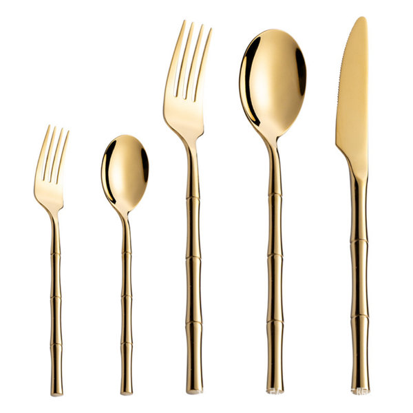 Winston Porter Jovienne Stainless Steel Flatware Set Wayfair